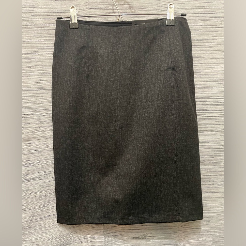 NWT GREY TWEED PENCIL SKIRT SZ 0 PETITE
